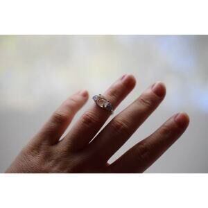 alternative raw diamond engagement ring raw crystal size 4 5 6 7 8 8 9 10 11 12